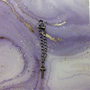 Handmade initial “T” silver water bottle tumblr charm